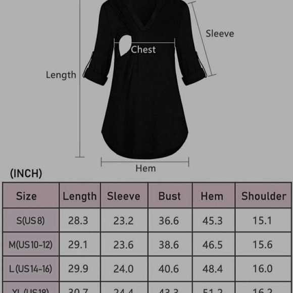 Joymom Nursing adjustable sleeve top - Picture 3 of 3